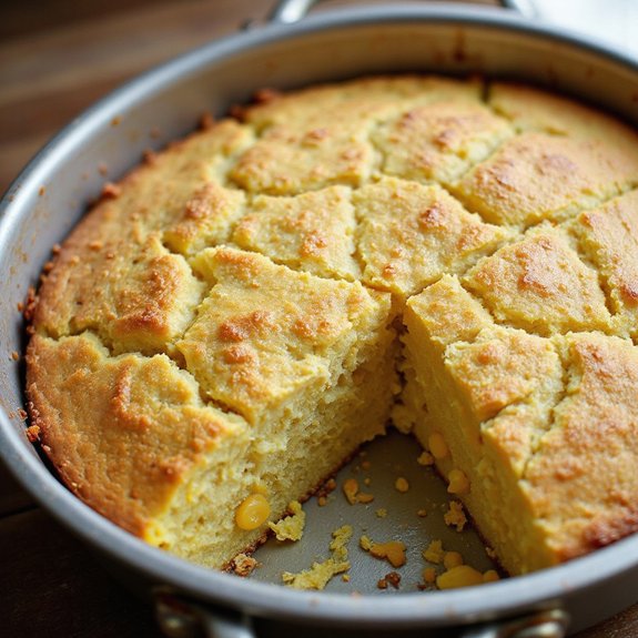 creamy cornbread with corn