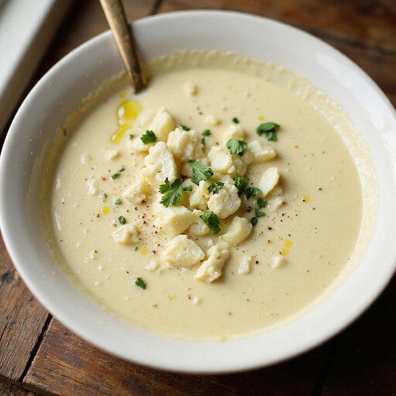 creamy cottage cheese soup