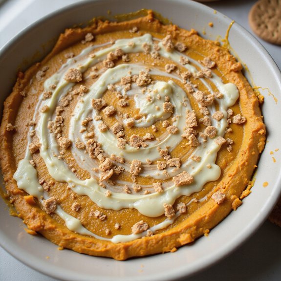 creamy pumpkin chocolate dip