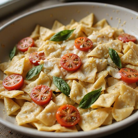 delicious creamy pasta dish