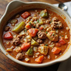 delicious stuffed pepper soup