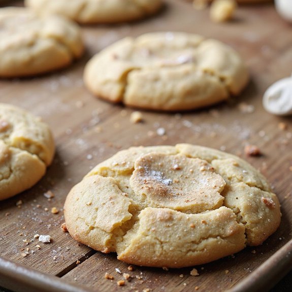 eggnog flavored buttery cookies