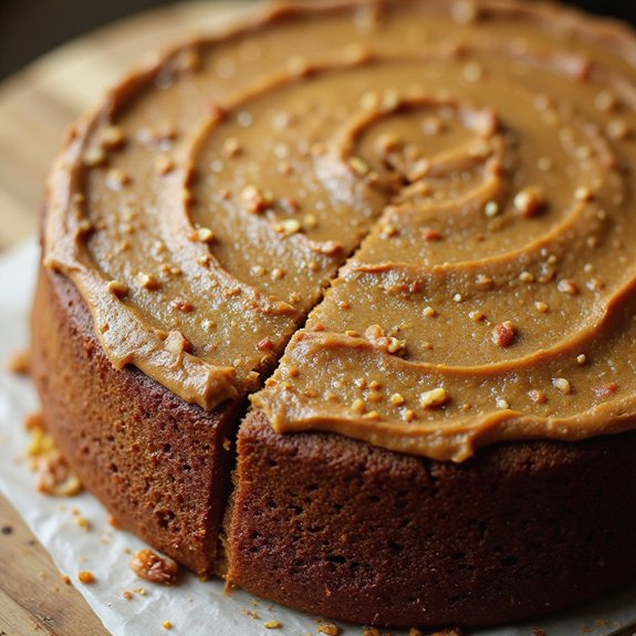 gingerbread cake with frosting