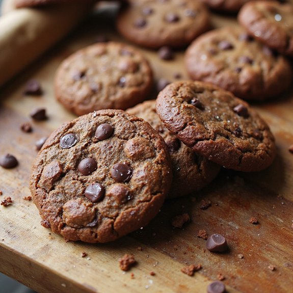 gingerbread flavored chocolate cookies