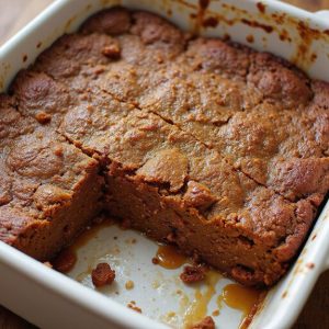 gingerbread flavored dessert dish