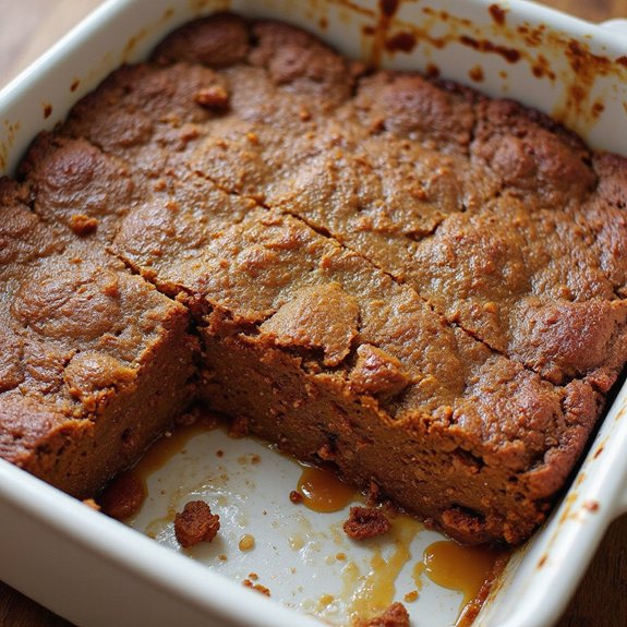 gingerbread flavored dessert dish