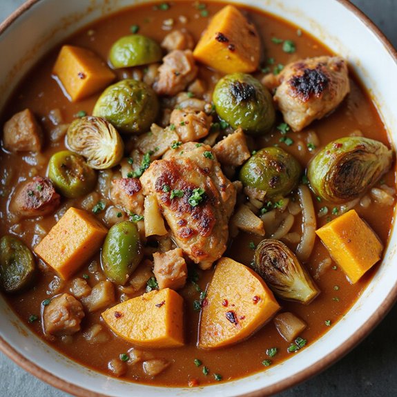 gumbo with roasted vegetables