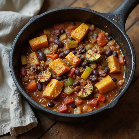 hearty autumn veggie chili