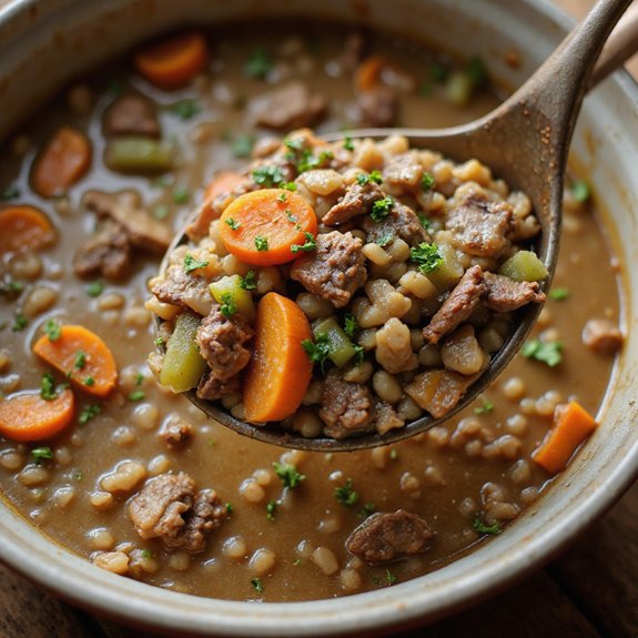 hearty beef and barley soup