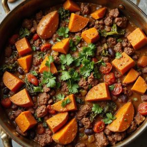 hearty chili with vegetables