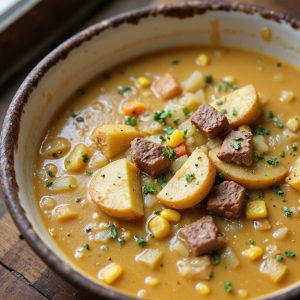 hearty corn beef soup