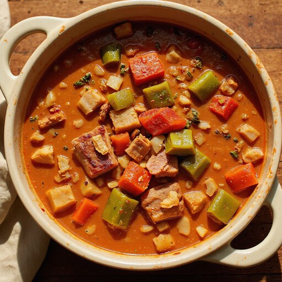 hearty ham pepper soup