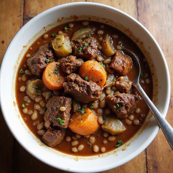 hearty lentil barley stew