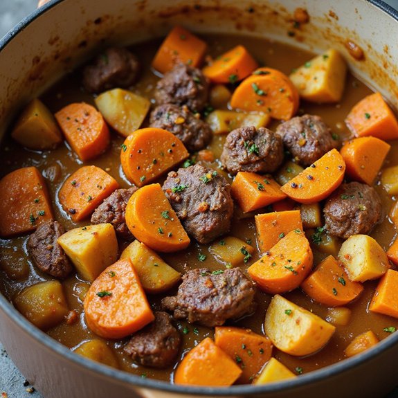 hearty pumpkin beef stew
