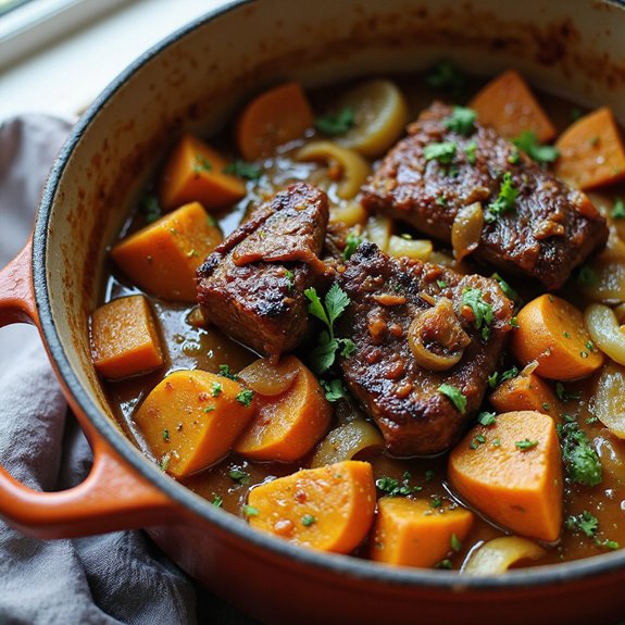 hearty pumpkin oxtail stew