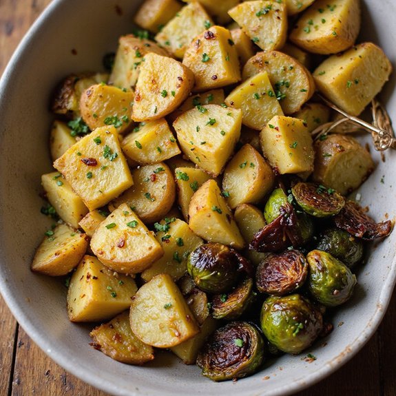 herb infused potato dish