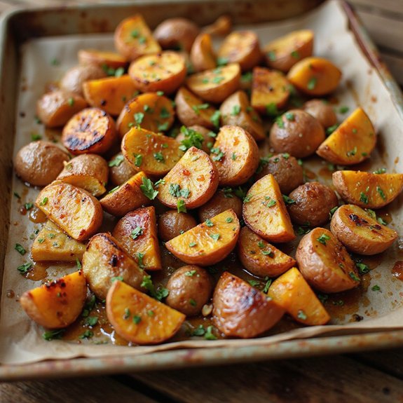lemon glazed sweet potato dish