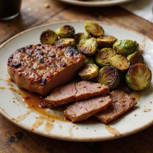 maple mustard glazed beef