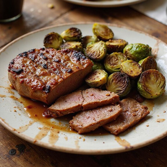 maple mustard glazed beef