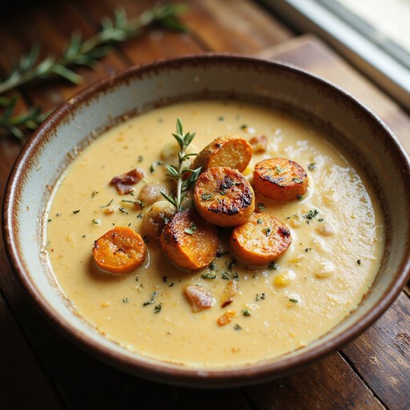 maple roasted vegetable potato soup