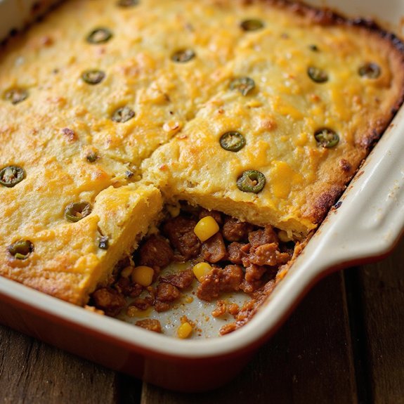 mexican cornbread beef casserole