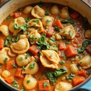 minestrone soup with peppers
