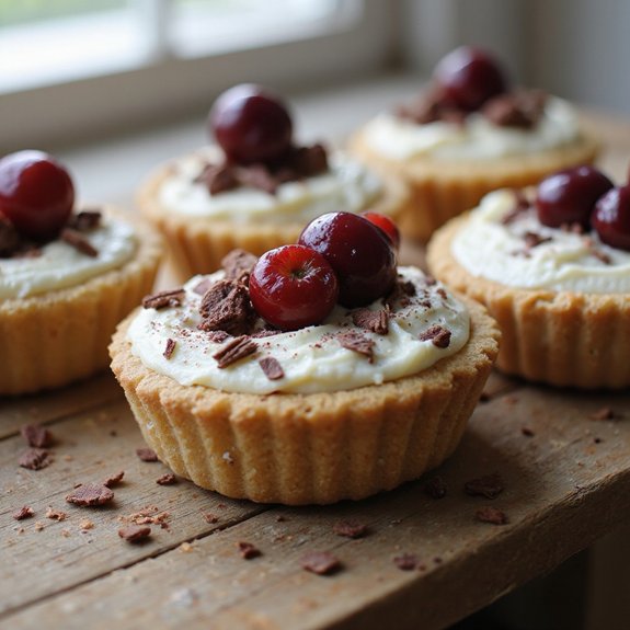 mini cakes in shells