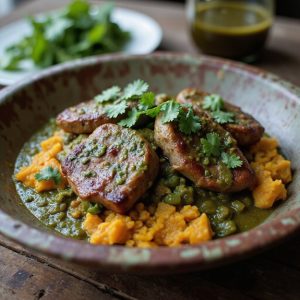 pork bowl with squash