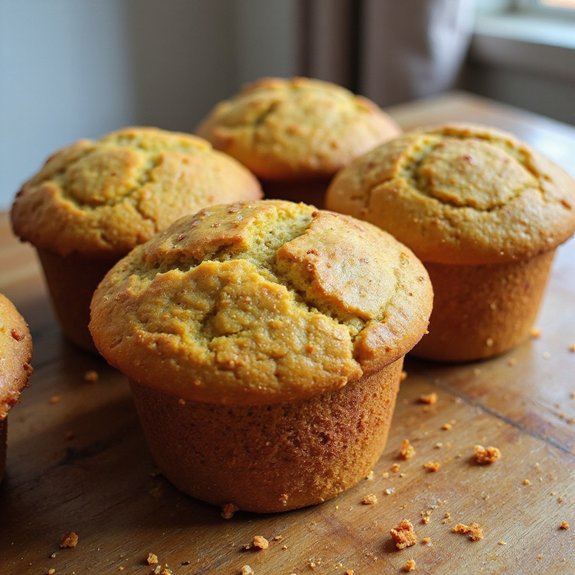 pumpkin flavored cornbread muffins