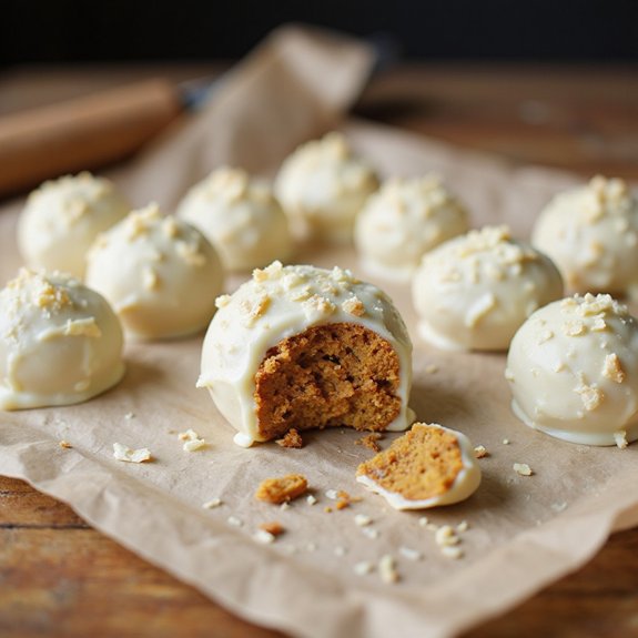pumpkin spiced cake truffles