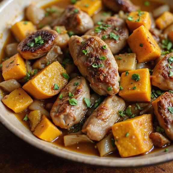 rabbit stew with herbs