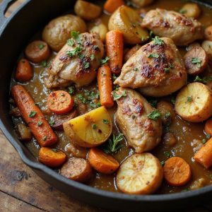 rabbit stew with vegetables