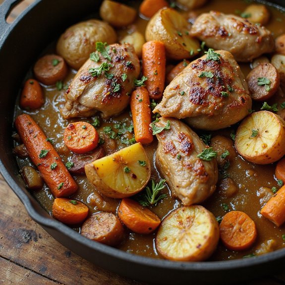 rabbit stew with vegetables