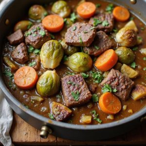 savory apple cider stew