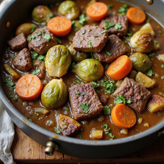 savory apple cider stew