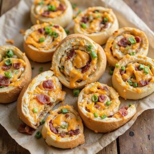 savory bacon cheddar rolls