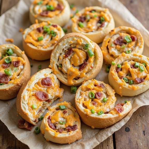 savory bacon cheddar rolls