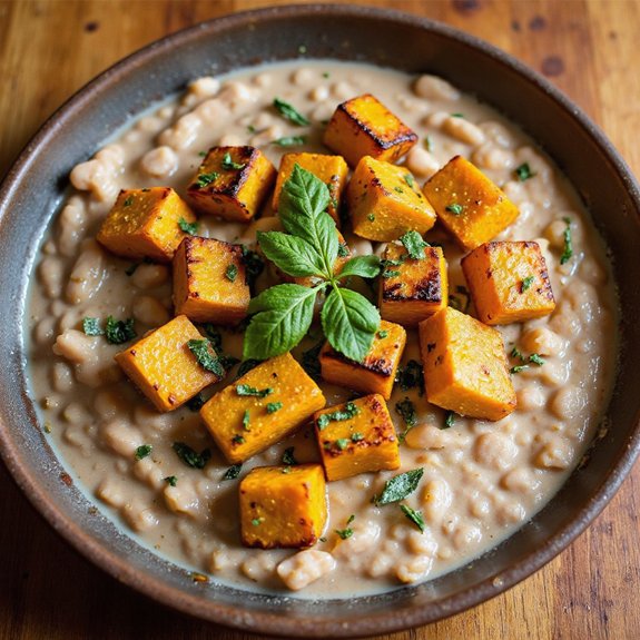savory beans with butternut