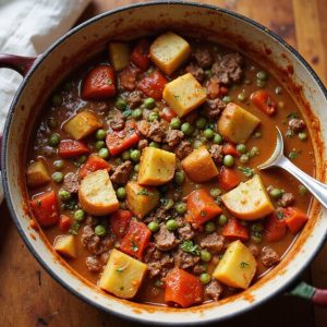 savory beef and tomatoes