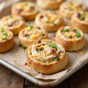 savory chicken bacon roll ups