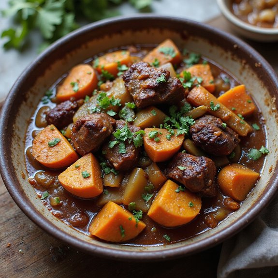savory ginger infused oxtail stew