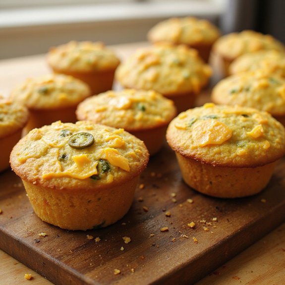 savory mexican cornbread muffins