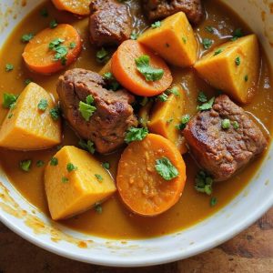 savory pumpkin coconut stew