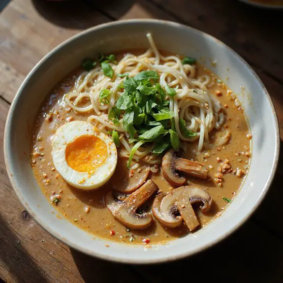savory rich flavorful noodles