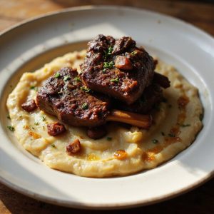 savory short ribs dish