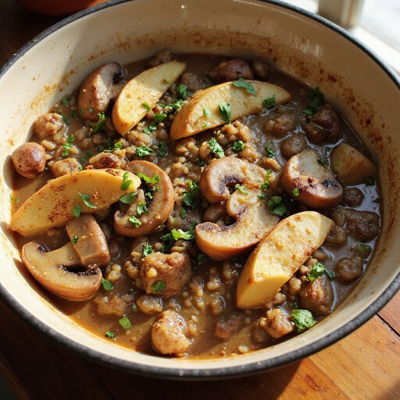 savory wild rice stew
