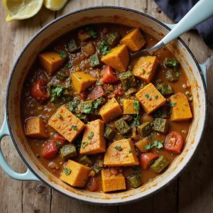 spiced butternut squash stew