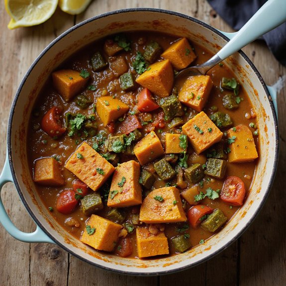 spiced butternut squash stew