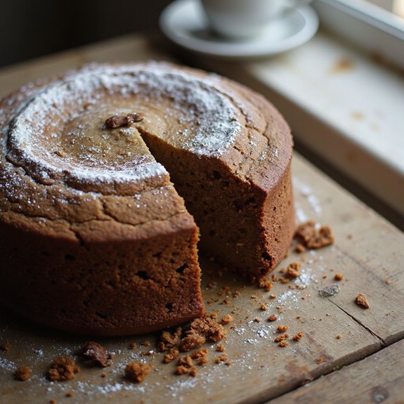 spiced coffee flavored dessert cake