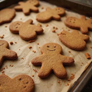 spiced cookies shaped like men